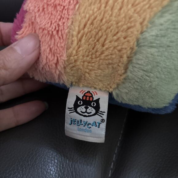 Jellycat Amuseable colorful Rainbow happy smile Plush Stuffed 12" - Picture 5 of 6